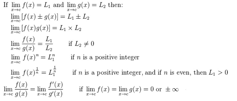 Proof Of Limit Properties Proof Of Limit Properties