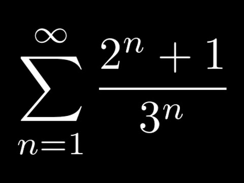 Find the Sum of the Series SUM((2^n + 1)/3^n)