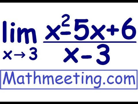Solving limits by factoring - Calculus