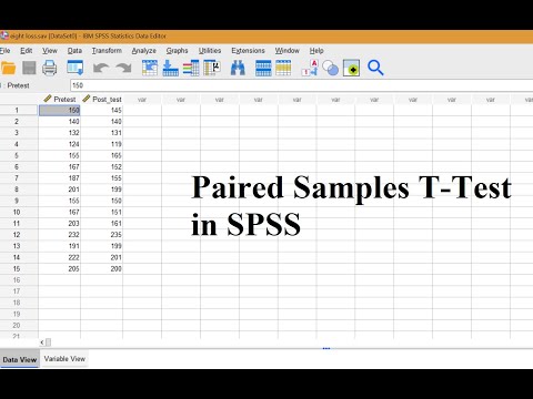 How to run a Paired Samples T Test in SPSS