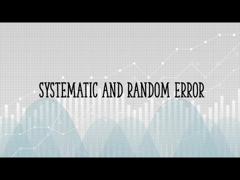Systematic and Random Error