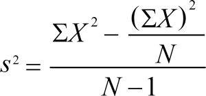 Sample Variance - Computational Formula