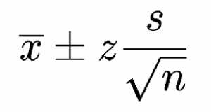 confidence interval for the mean formula