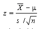 null hypothesis z formula