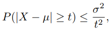Chebyshev’s Theorem - Chebyshev's Inequality formula