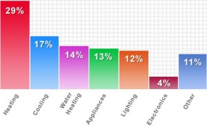 A bar graph displays data in categories.