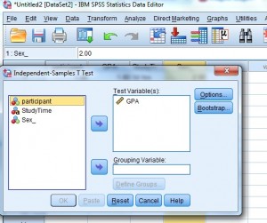 SPSS t test 2