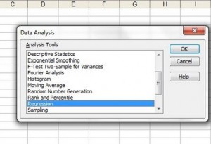 linear regression equation microsoft excel.