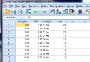 define variables in spss