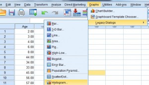 how to make an spss histogram