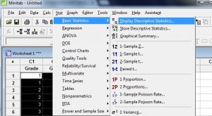 minitab interquartile range b