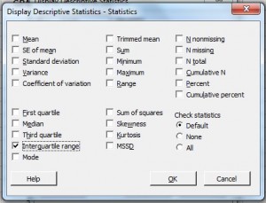 minitab interquartile range d