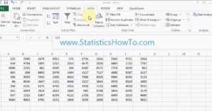 excel sampling.