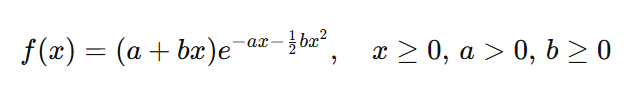 linear exponential distribution pdf