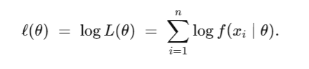 maximum likelihood example with log likelihood