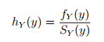 hazard-function-formula