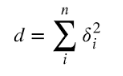 Non Centrality Parameter - Roncoroni formula