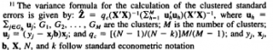 clustered standard errors