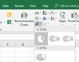 pie chart in excel 2