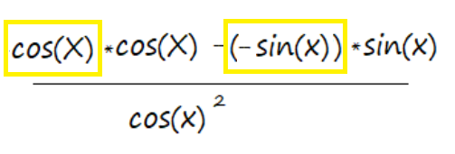 tan x derivative steps