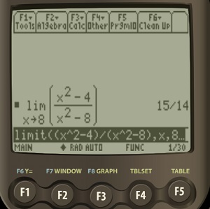 ti 89 limit example