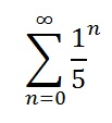 sum of a convergent geometric series