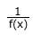 reciprocal function