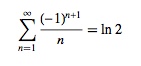 conditional convergence example