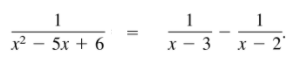 method of partial fractions 2