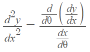 second derivative of a parametric function