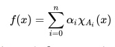 step function over the real numbers