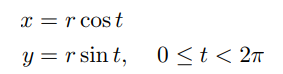 parametric function