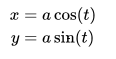 parametric equation example