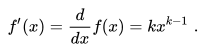 first derivative 