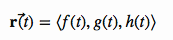 Position Vector Function