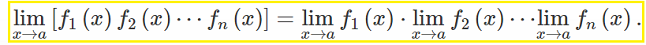 properties of limits