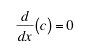 ordinary derivative of a constant function