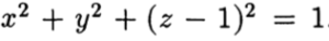 equation of sphere in example of tangent space