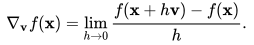 Scalar Case of a Directional Derivative