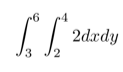 simple double integral