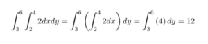 double integral solved