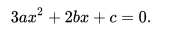 first derivative of cubic function