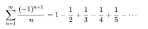 alternating harmonic series