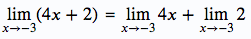 limit of sum & difference