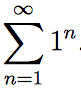 example of sequence of partial sums