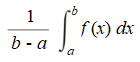 average value of a function formula