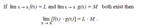 Limit of Product/Quotient