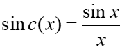 unnormalized sinc function 2