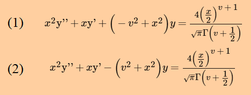 bessel and modified