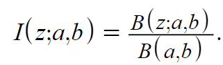 regularized incomplete beta function formula